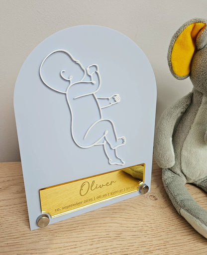 "Baby Boy" Acrylic Plaque — Baby Gift