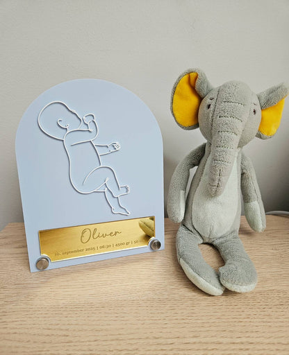"Baby Boy" Acrylic Plaque — Baby Gift