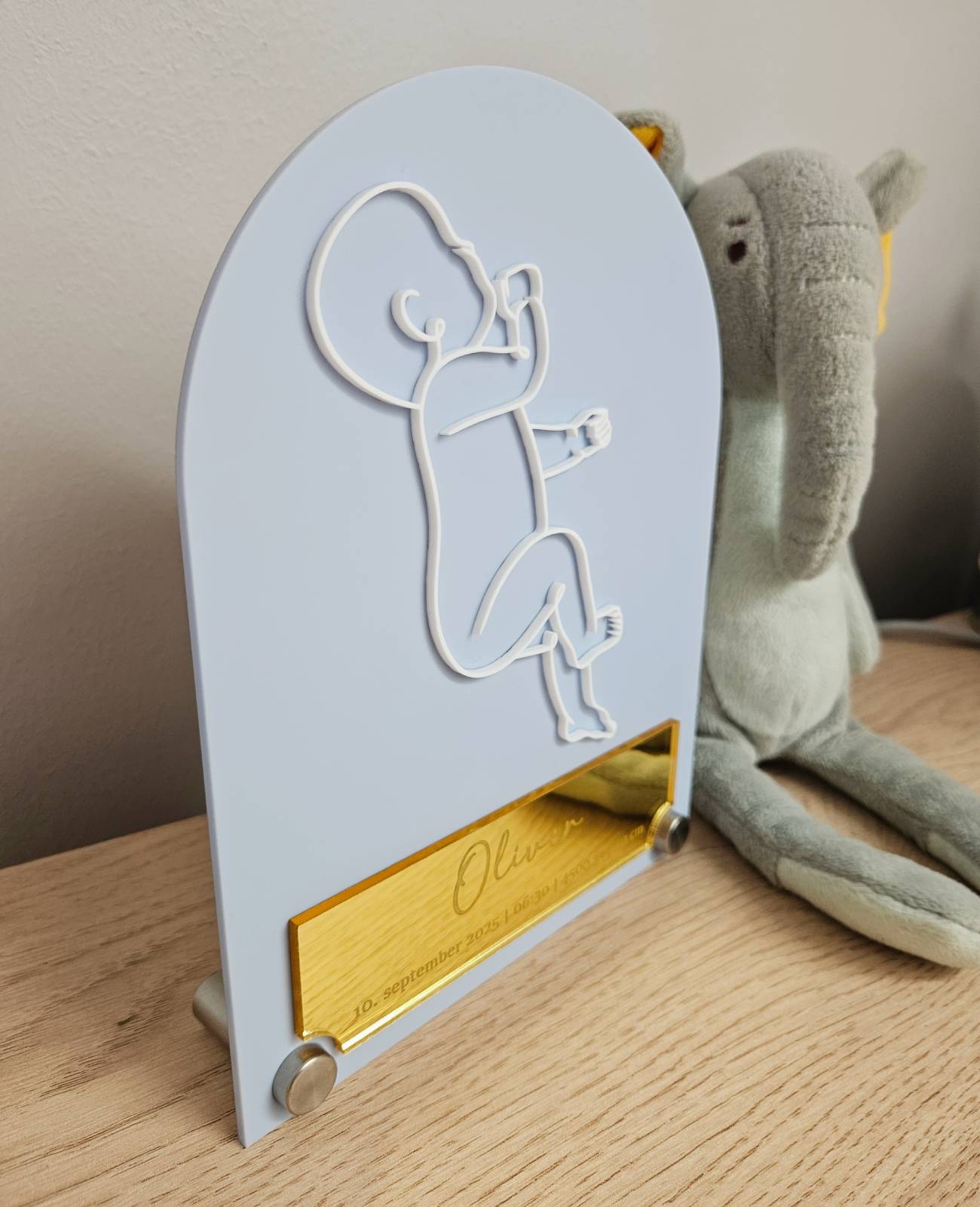 "Baby Boy" Acrylic Plaque — Baby Gift