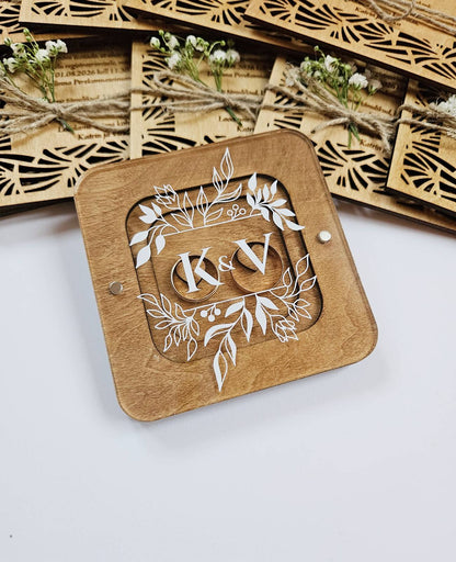 Custom Ring Box, Wedding ring box for ceremony