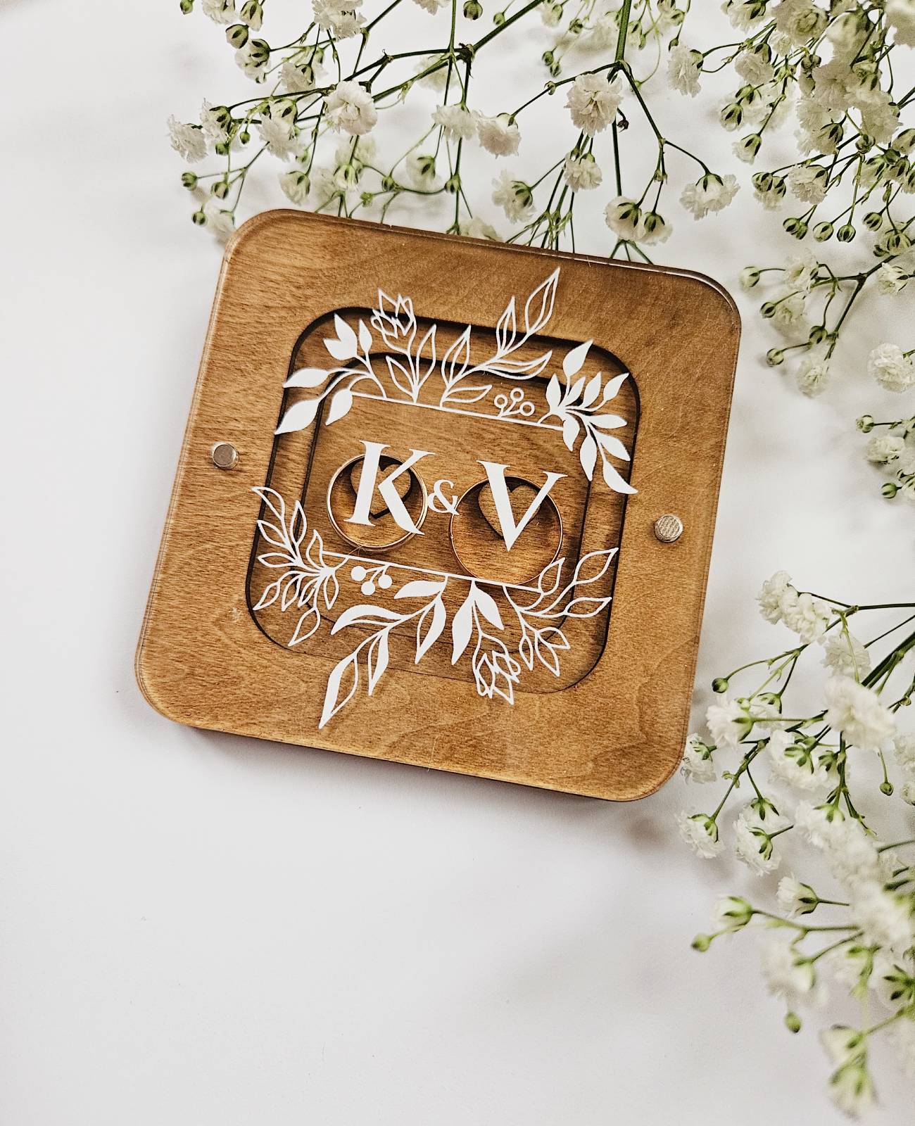 Custom Ring Box, Wedding ring box for ceremony