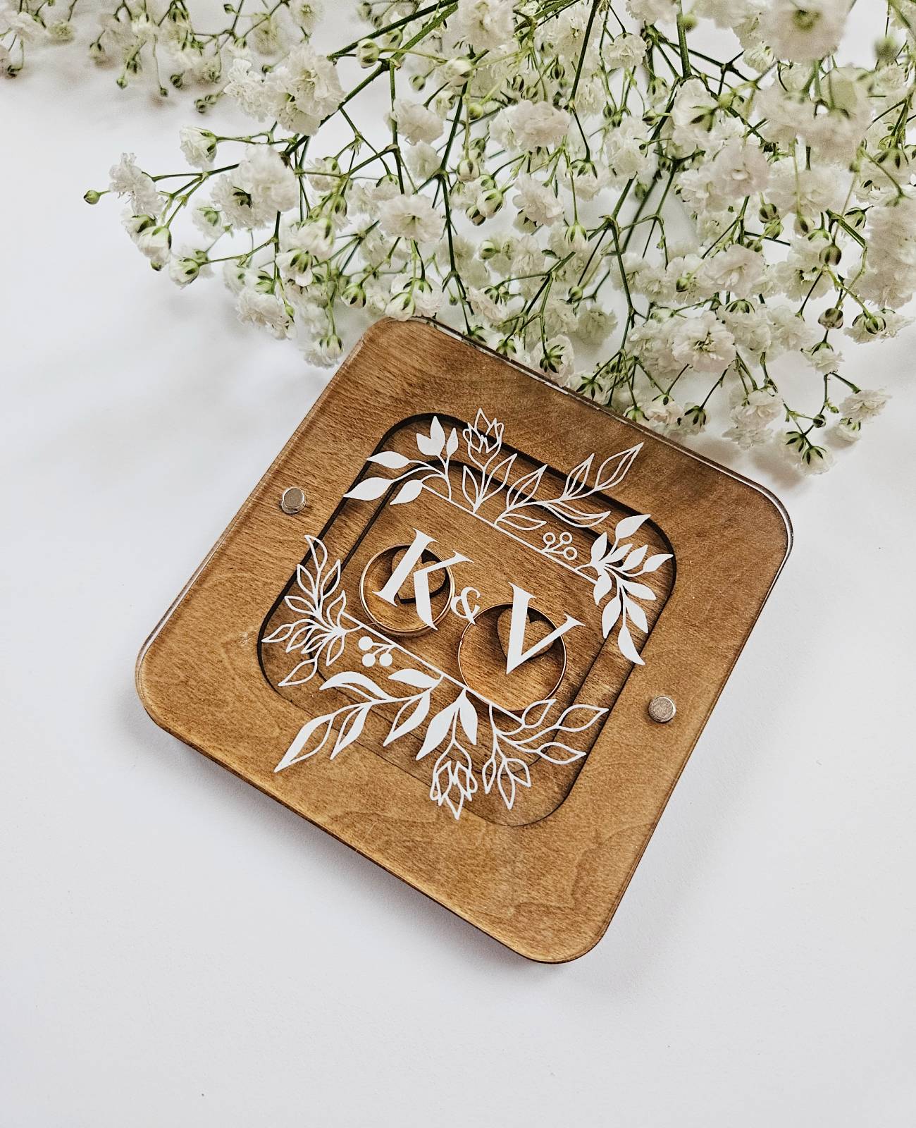 Custom Ring Box, Wedding ring box for ceremony