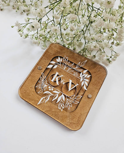 Custom Ring Box, Wedding ring box for ceremony