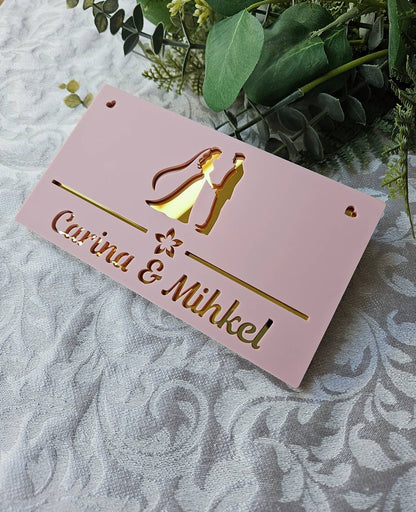 Custom money envelope "Bride and groom"