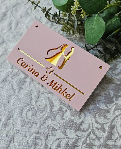Custom money envelope "Bride and groom"