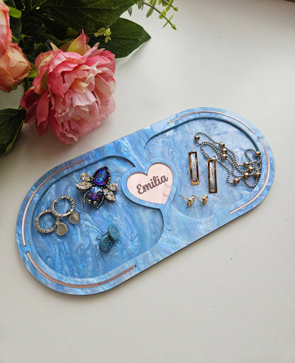 Look at your jewellery in a whole new light | Decorative tray with your name