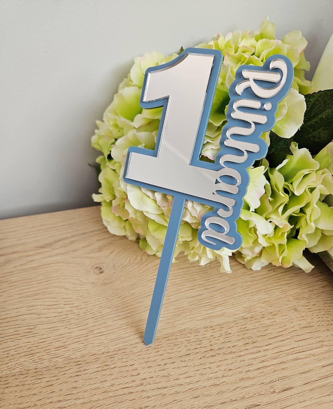Acrylic name cake topper #9
