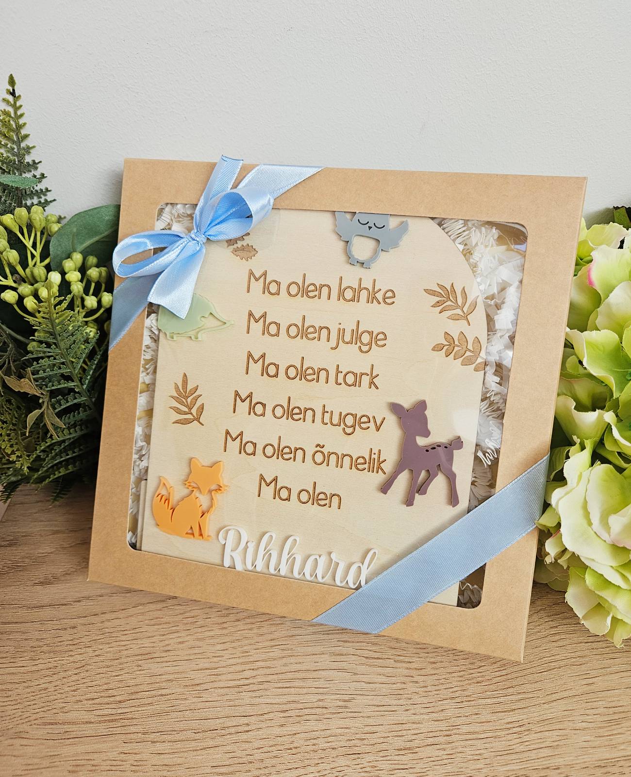 Personalised Plywood Affirmation Plaque