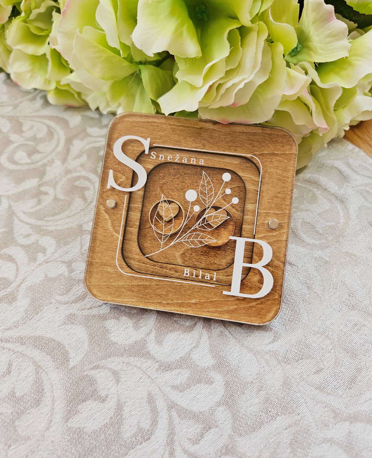 Custom Ring Box, Wedding ring box for ceremony