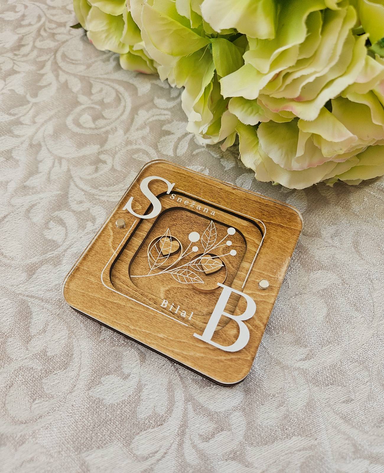 Custom Ring Box, Wedding ring box for ceremony