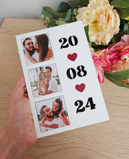 That special day | Photo magnet frame with date of love 

