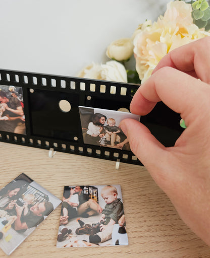 Your love in a frame. Your photo magnets in a stylish acrylic frame.