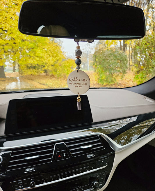 Isikupärastatud ripats autosse | Isadepäeva kingitus | Kingitus parimale isale