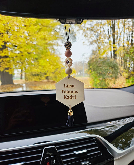 Isikupärastatud ripats autosse | Emadepäeva kingitus | Kingitus parimale emale