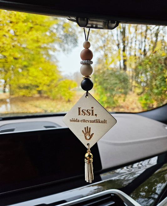 Isikupärastatud ripats autosse | Kingitus isadepäevaks | Kingitus isale