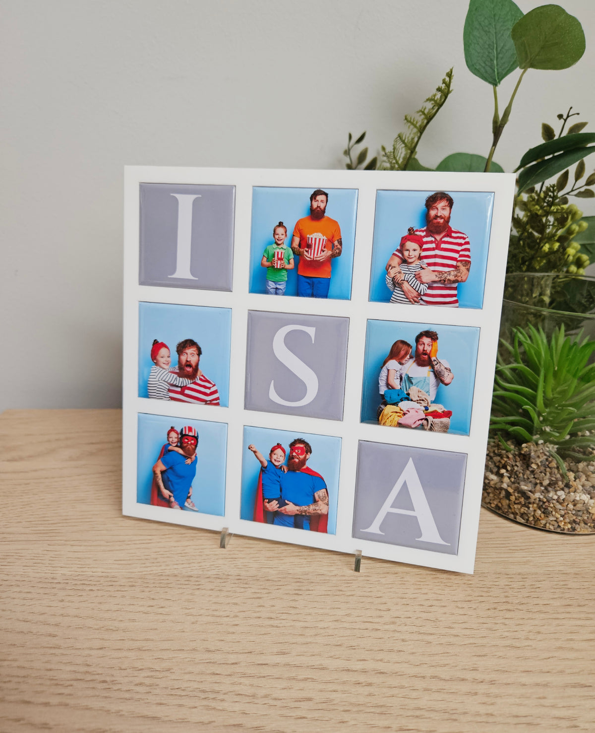 Isadepäeva kingitus, mis jääb meelde | Fotomagnetid stiilses akrüülraamis ISA