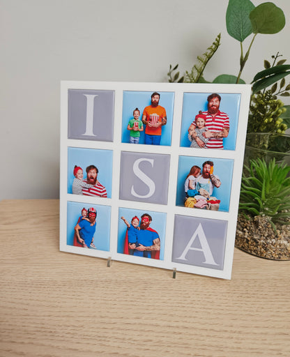 Isadepäeva kingitus, mis jääb meelde | Fotomagnetid stiilses akrüülraamis ISA