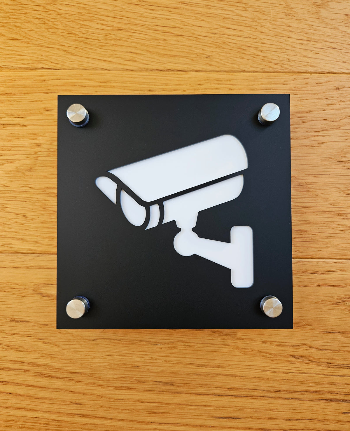 Video surveillance sign #2 | Modern House Numbers