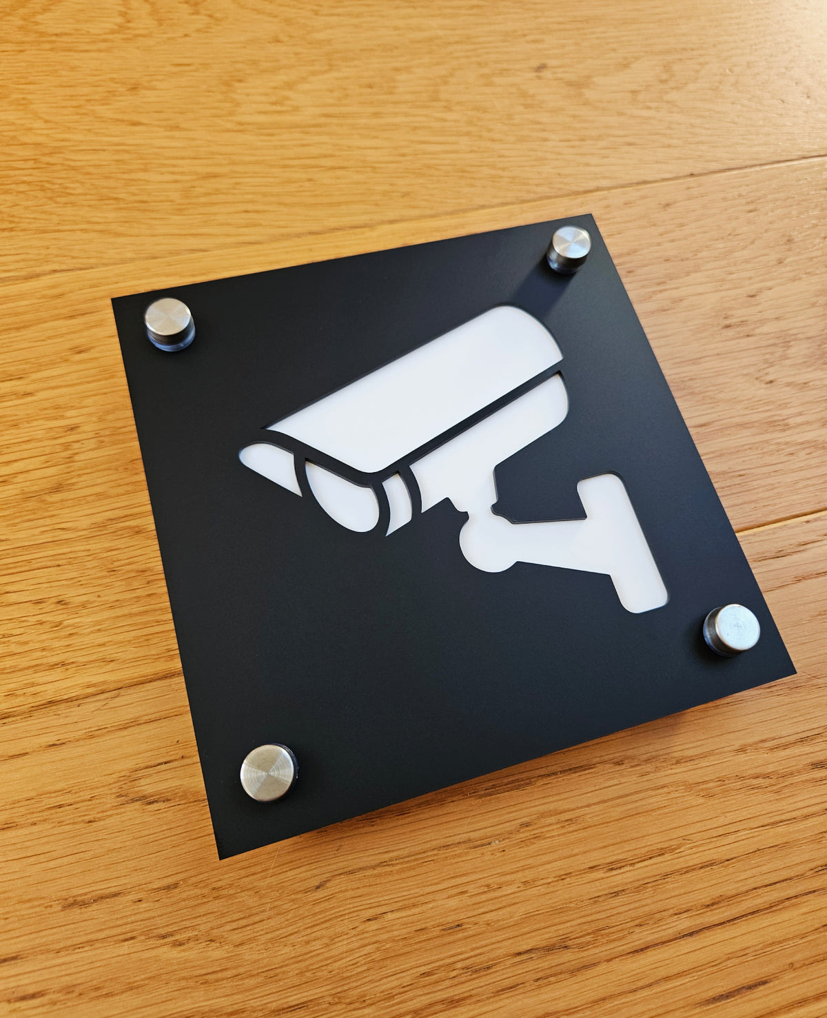 Video surveillance sign #2 | Modern House Numbers