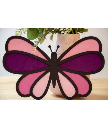 Butterfly Wall Art, Pink