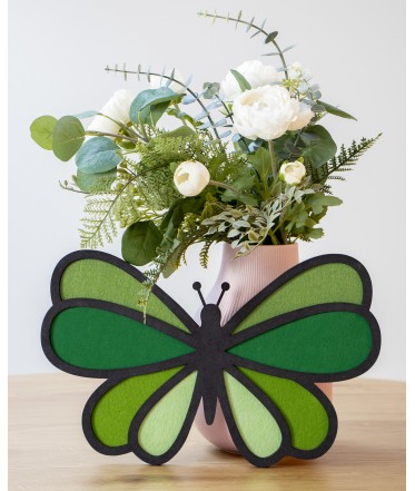 Butterfly Wall Art, Green