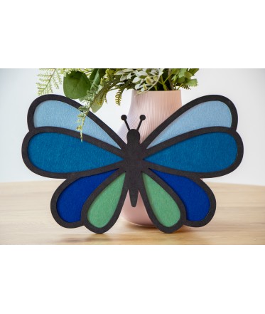 Butterfly Wall Art, Blue