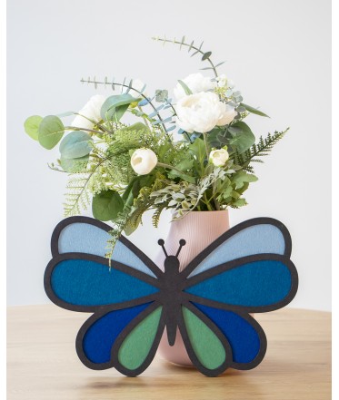 Butterfly Wall Art, Blue