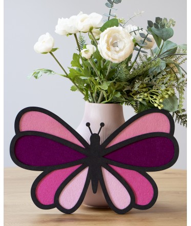 Butterfly Wall Art, Pink