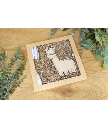 Children's Craft Kit for creating giraffe-shaped refrigerator magnet, Kids Craft Kits, Mosaic making, Kids craft