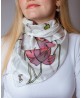 Poppies Hand Painted Silk Shawl