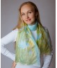 Cornflowers Hand Painted Silk Scarf