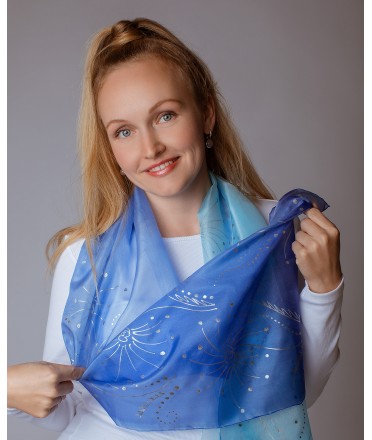 Salute Hand Painted Silk Scarf