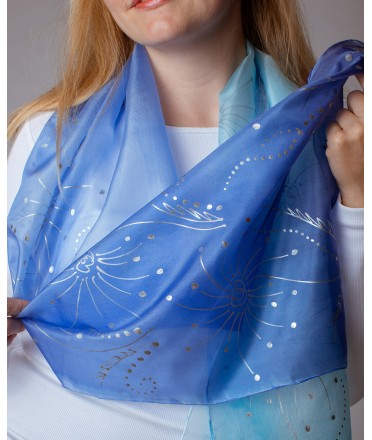 Salute Hand Painted Silk Scarf