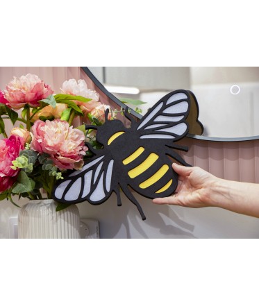 Bee Wall Art, Nature Wall Art, Home Decor, Housewarming Gift, Bee Wall Decoration, MDF wall decor